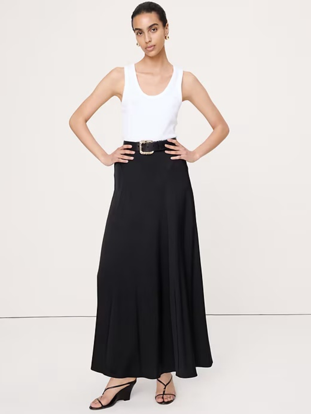 Banana Republic Black Maxi Skirt